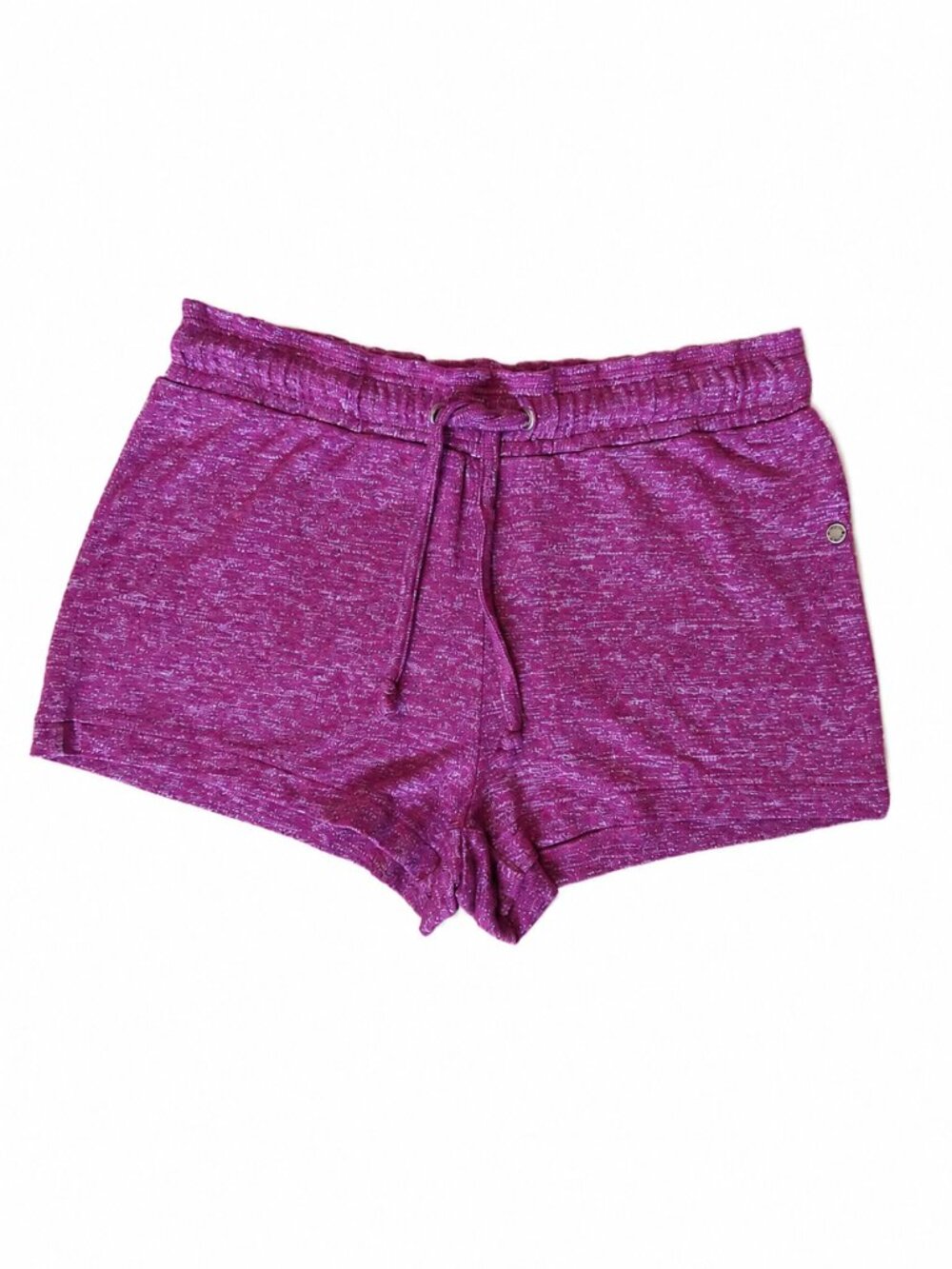 Roxy Heathered Maroon Drawstring Shorts | Size Medium